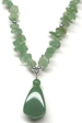 Aventurine Chip and Pendant Necklace