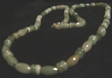 Jade Disk and Oval Cylinder Necklace